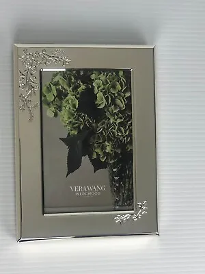 Vera Wang Wedgwood Silver Lace Bouquet Photo Frame 10x15cm/4x6inch Felt Backed • $48.16