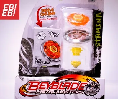 $60 • Buy BEYBLADE HASBRO RARE Metal Masters BB-59 Burn Fireblaze Fusion Fury 4D