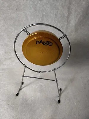 Miniature 1/6 Doll Figure Scale Mini Replica Drum Set Paiste Gold Gong Stand • $12.50