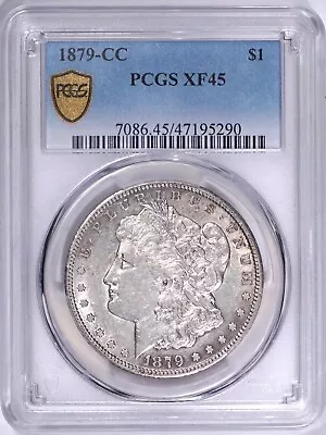 1879-CC $1 Morgan Silver Dollar PCGS XF45 Carson City • $2899