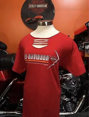 VTG 2001 Harley Davidson T-shirt Large Women  Reflective Design  LAS CRUCES NM • $22.88