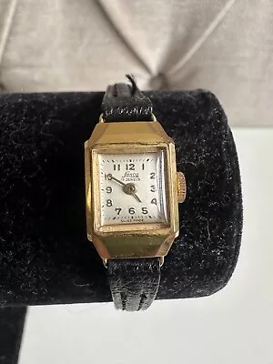 Vintage 9ct Gold Lanco 17 Jewels Swiss Made Mechanical Ladies Watch  • £185