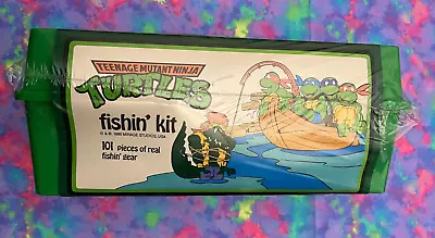 ⚡️❄️ Vintage TMNT Teenage Mutant Ninja Turtles 1990 Fishin Kit Tackle Box Sealed • $69.95