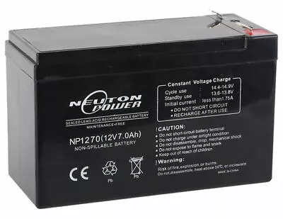 Neutron Power 12V 7Ah SLA General Purpose Battery Cyclic & Standby Replacemen... • $31.95