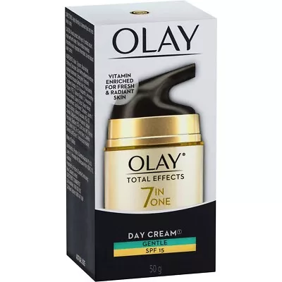 Olay Total Effects Face Cream Moisturiser Gentle SPF 15 50g • $19.95
