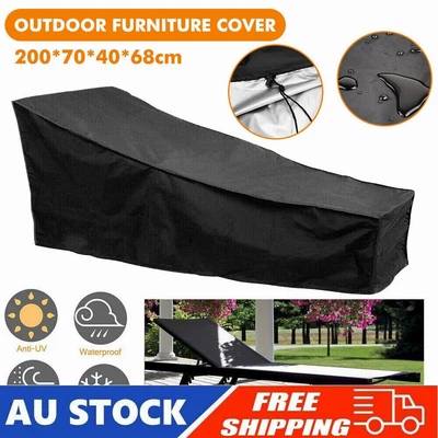 $17.99 • Buy Outdoor Furniture Cover Bed Chair Cover Waterproof Sun Lounge Covers -AU
