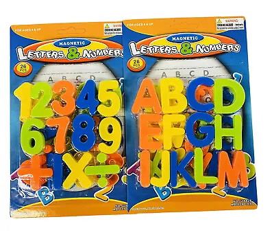 $4.95 • Buy Magnetic Letters & Numbers For Toddlers Plastic Alphabet ABC 123 Fridge Magnets