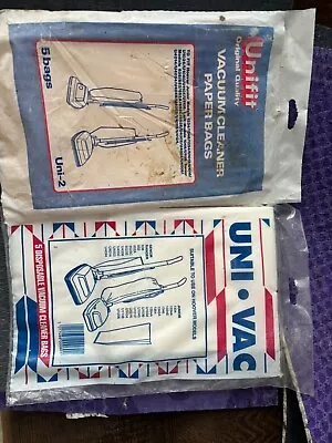 Unifit Vacuum Cleaner Paper Bags Hoover  X2  • £4.99