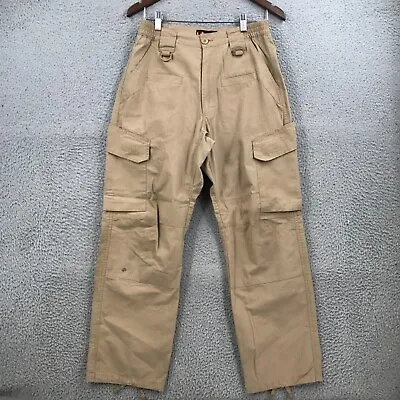 LA Police Gear Cargo Pants 30x29 Brown Utility Straight Leg Workwear 39519 • $10