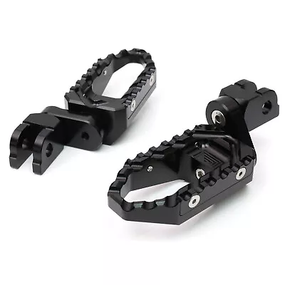 Black TRC 25mm Lowering Front Wide Foot Pegs For DL 1000 V-Strom 02-14 15 16 17 • $66.86