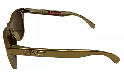 Supreme X OAKLEY FROGSKINS Eyewear Sunglasses GOLD Men's Auth USED • $715.99