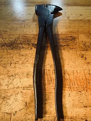 Vintage UTICA 1932 10-1/4 In. Long Wire Fencing Pliers  Steel Utica NY USA • $17.90