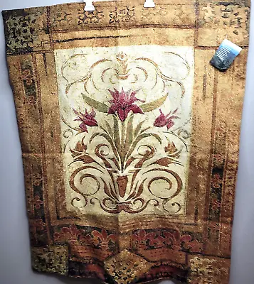 Manual Woodworkers & Weavers  Crimson Blossom Tapestry Wall Hanging 34x43  USA • $25