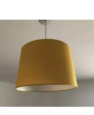 11  Ochre Tapered Shade Pendant Lampshade For Ceiling  Dual Purpose  • £14.99