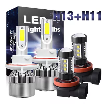 For Ford Mustang 2005-2012 LED Headlight High Low Beam Fog Light Bulbs Combo Kit • $35.99