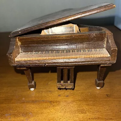 Vintage Concorde Dollhouse Furniture Grand Piano Music Box • $9