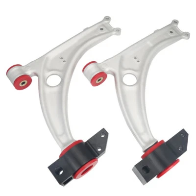 Cast Aluminum Front Lower Control Arms Fits VW Golf GTI MK5 MK6 Jetta Audi A3 • $197.88