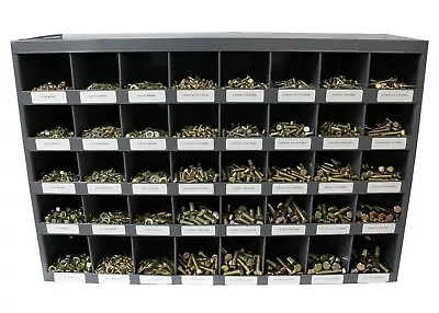 3765 Piece Grade 8 Coarse Thread Nut Bolt & Washer Assortment With Metal Bin • $530