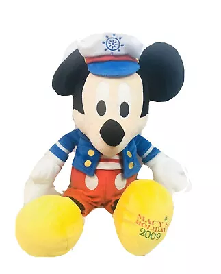 Macys 2009 Talking Disney Mickey Mouse Plush Sailor Holiday Edition Toy  • $21