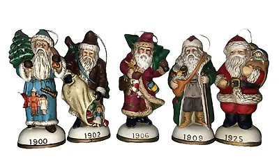 Lot Of 5 Vintage  Memories Of Santa Collection  5” Tall Christmas Ornaments • $26.05