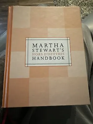 Martha Stewart's Hors D'oeuvres Handbook Stewart Cooking Cookbook 1999 • $5.95