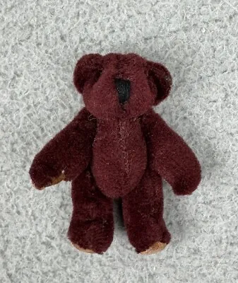 Tiny Miniature Jointed Teddy Bear Dollhouse Barbie Size 2” • $10.75