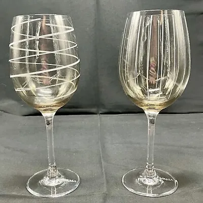 2 Mikasa Cheers White Wine Glasses 8 3/4  X 2 3/4  • $22.99