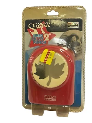 Marvy Uchida Extra Jumbo 1-1/2  Red Craft Paper Punch Maple Leaf • $25.99