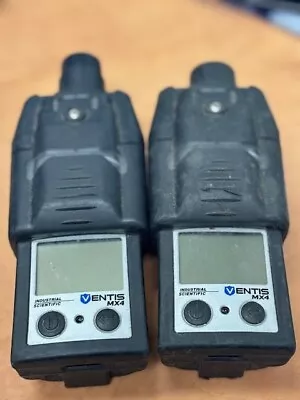LOT OF TWO - VENTIS MX4 Multi Gas Monitor Detector Pump Aspirated Gas Detector • $149.99