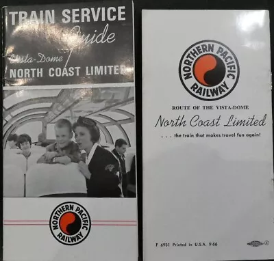 $5.99 • Buy Railroad Brochure Northern Pacific Train Service Guides 1963 & 1966