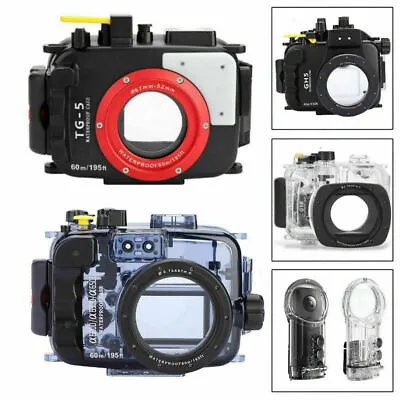 $479.49 • Buy Waterproof Housing Underwater Hard Case For Olympus TG4/5  Sony Canon