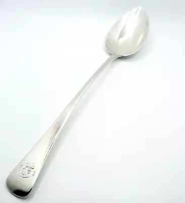 Antique George III Large Solid Sterling Silver Serving Spoon Hallmarked 30cm • £170