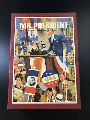 Vintage 1967 MR PRESIDENT 3M Bookshelf Game - The Game Of Campaign Politics Ve3 • $30