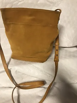 Lucky Brand Suede Crossbody Or Shoulder Bag Mustard Color See Description  • $19.99