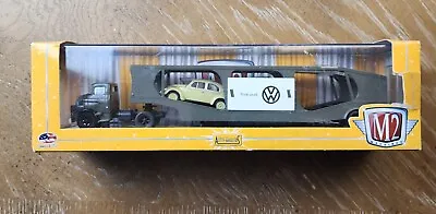 M2 Machines Volkswagon VW Beetle 1957 With 1957 Auto Hauler Truck Factory Sealed • $37.25