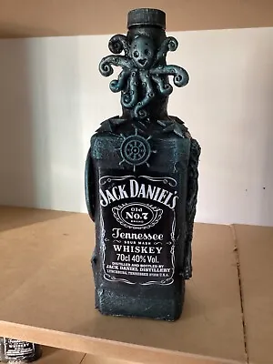 Steampunk  Decorated  Mixed Media  Jack Daniels  70cl Empty Bottle No 7 • $25.26