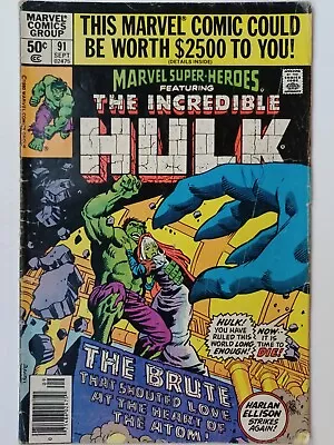 Marvel Super-Heroes #91 - Incredible Hulk #140 Reprint - Jarella Appearance! • $5.95