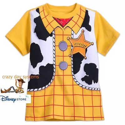 £17.72 • Buy Disney Store Toy Story Woody Costume Boy Short Slve T  Shirt 2 3 4 5 6 7 8 10 12