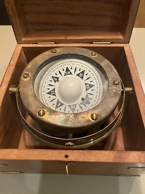 Vintage Marine Magnetic Compass In Box. • $99