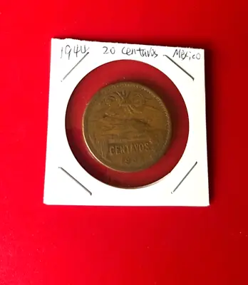 1944 Mexico 20 Centavos Coin - NICE WORLD COIN !!!  • $3.95