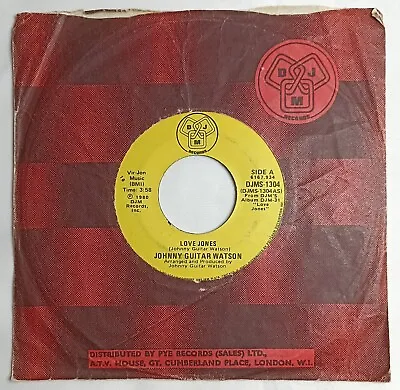 80's R&B 45 HEAR Johnny Guitar Watson LOVE JONES 1980 DJM VG+ • $8.40