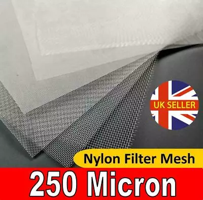 £7.99 • Buy 250 Micron Mesh Sieve For Copepods, Nylon, Zooplankton Aquarium Fish Marine Reef