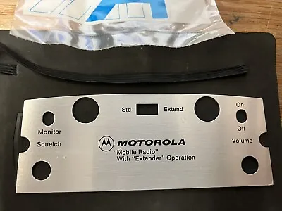 Motorola MOTRAC MOCOM-70 NOS Control Head Escutcheon Faceplate 1 Frequency PL • $30