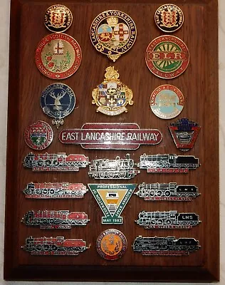 Vintage Railway Train Badge Collection East Lancashire Elr Midland Highland Rail • £4
