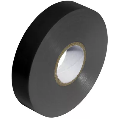 BLACK 19mm X 33m ELECTRICAL PVC INSULATION TAPE FLAME RETARDANT • £3.49