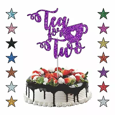 £3.29 • Buy Tea Cup Cake Topper Personalised Birthday Cake Decor Birthday Party Decoration