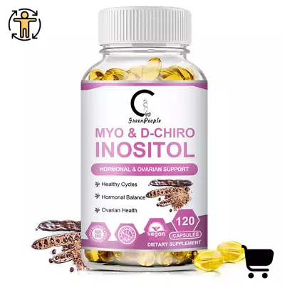 Inositol Capsules W/ Vitamin D Support Hormonal & Ovarian Healthy Support • £13.45