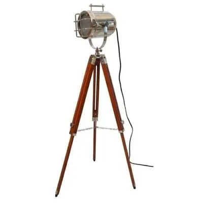 Vintage Tripod Spot Light Floor Lamp Designer Nautical Spotlight Collectible • $183.08