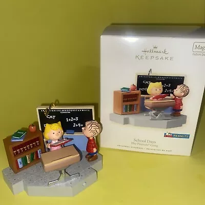 School Days The Peanuts Gang Magic Linus Sally Hallmark Ornament Christmas MIB 1 • $19