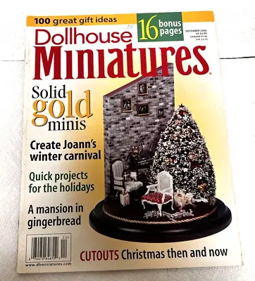 Doll House Miniatures Nutshell News For Crafters Dec 2000 Magazine Good Shape • $5